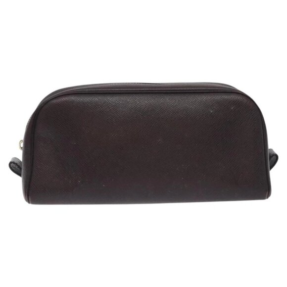 LOUIS VUITTON Taiga Trousse Toilette PM Clutch Bag Acajou M30226 LV Auth 130575 - Picture 1 of 15